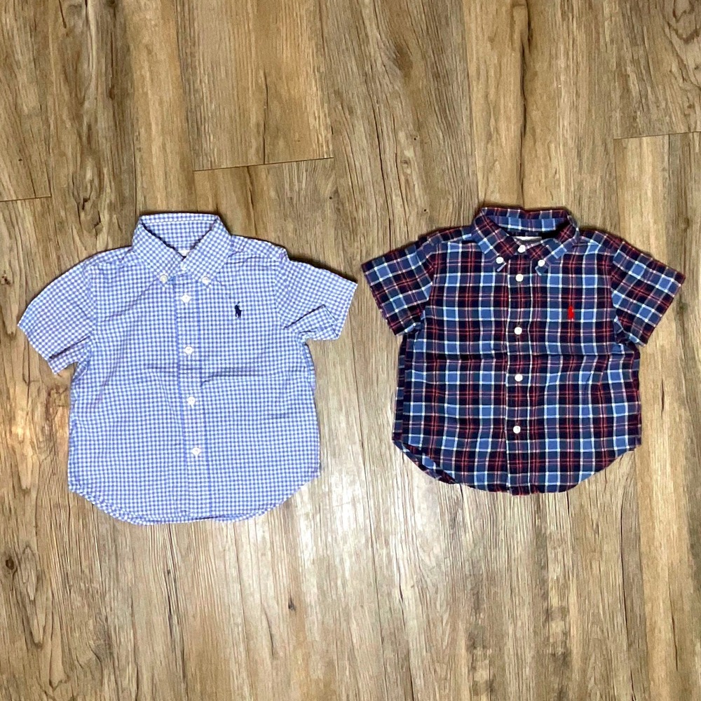 Polo Ralph Lauren Boys 18M Bundle Shorts, Shirts & Rompers 8pc Lot - Picture 4 of 6